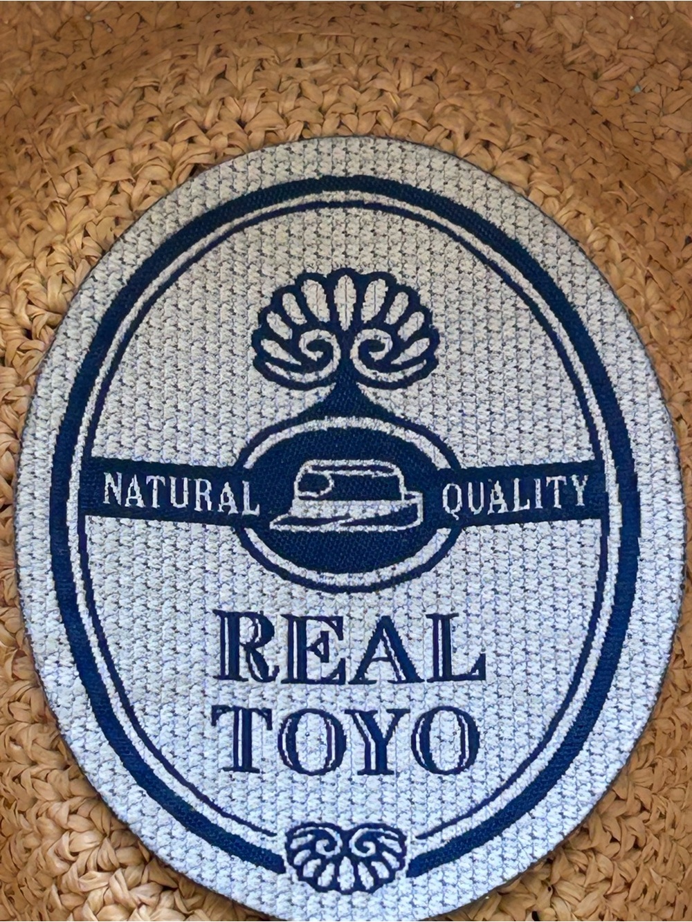 Made in Italy 🇮🇹 Real Toyo Natural Straw Fedora Hat – – Size S (55 cm / 6 7/8) - Picture 6 of 9